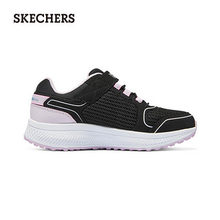 斯凯奇（Skechers）中大童轻质舒适缓震运动鞋319033L 黑色/薰衣草色/BKLV 27.5码