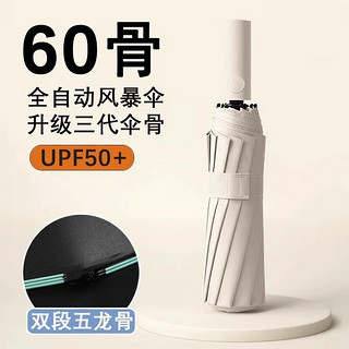 88VIP：Tianwei umbrella 天玮伞业 天玮60骨加固加大晴雨两用防晒防紫外线全自动抗风暴男女折叠雨伞