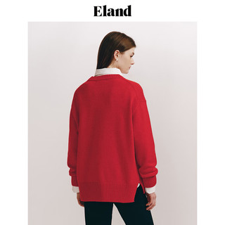 ELAND衣恋毛衣女 上衣 EEKWE11R02 红色(20)Red S/160