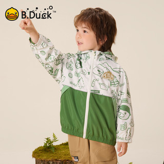 B.Duck【新品】小黄鸭童装男童外套连帽运动风衣秋装儿童夹克薄款