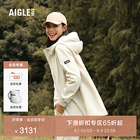 AIGLE 艾高 款GORE-TEX防风防雨透汽户外休闲时尚女士夹克上衣 貂杏色 AF841 42