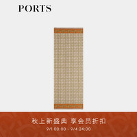 PORTS宝姿女装2024桑蚕丝真丝丝巾奢侈品 咖色
