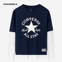 CONVERSE 匡威 儿童假两件纯棉长袖