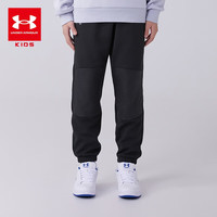 安德玛（Under Armour）童装秋冬儿童裤子男童运动裤子休闲大童加厚综训长裤244125121 黑色 1