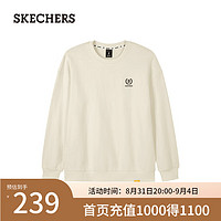 斯凯奇（Skechers）2024年秋季男女同款时尚新派学院伦敦L324U094 纯净白/01SV XXL