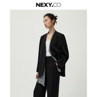 奈蔻【三醋酸】2024年秋季西装外套休闲西服 黑色 2XL