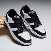 KAPPA卡帕男鞋板鞋2024秋季休闲厚底鞋子男百搭潮鞋德训鞋 经典白/黑色 42
