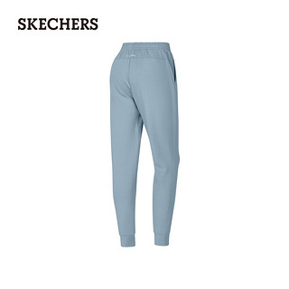 斯凯奇（Skechers）男女同款弹力针织休闲直筒裤子P424W035 信风灰/02N6 XXL