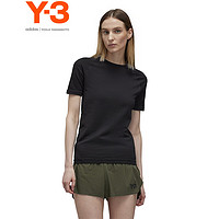 Y-3y3Run Fitt Top秋女士圆领T恤短袖t恤51-IX0011 黑色 L