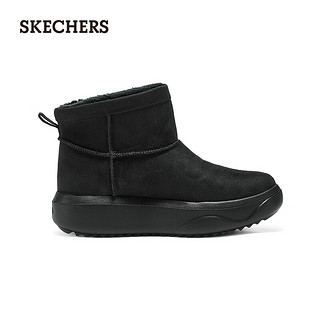 斯凯奇（Skechers）女士时尚短靴114759 全黑色/BBK 35.5