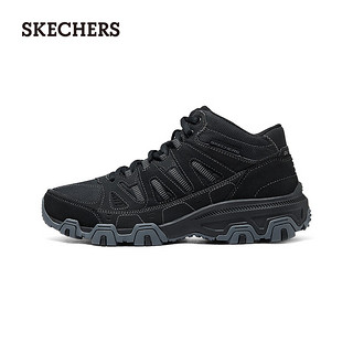 斯凯奇（Skechers）炫酷厚底户外鞋237612 黑色/炭灰色/BKCC 41.5