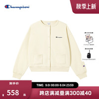 Champion开衫女2024秋季新款卫衣外套简约休闲美式复古潮牌