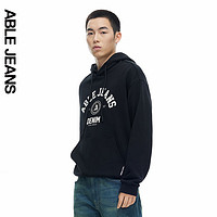 ABLE JEANS 24冬季美式复古连帽卫衣888066 黑色【9月11日前】 XS 黑色【9月7日前】