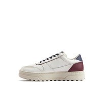 Clarks 其乐 CraftEdge系列 男鞋新款复古厚底拼色休闲轻柔缓震板鞋 2617976 白色/海军蓝色/红色 41