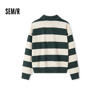 森马 Semir[商场同款]卫衣女小狗套头衫oversize冬2024新款抓绒立领叠穿