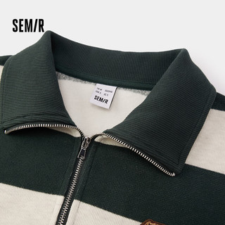森马 Semir[商场同款]卫衣女小狗套头衫oversize冬2024新款抓绒立领叠穿
