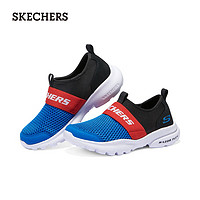 斯凯奇（Skechers）季男童一脚蹬易穿脱舒适中大童405215L 宝蓝色/黑色/RYBK 37码