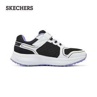 斯凯奇（Skechers）中大童轻质舒适缓震运动鞋319033L 黑色/白色/BKW 33码