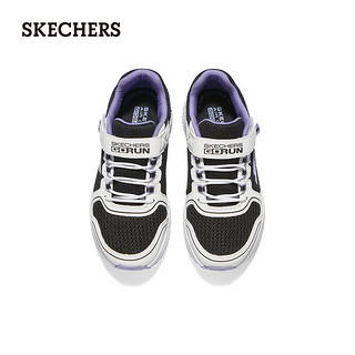 斯凯奇（Skechers）中大童轻质舒适缓震运动鞋319033L 黑色/白色/BKW 34码