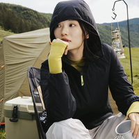 Beneunder 蕉下 气绒服圆领轻量保暖防风秋冬新款女士气绒外套显瘦舒适 CL97124 漫暮黑 M