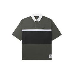 ALPHA INDUSTRIES 阿尔法工业 徽标刺绣条纹polo衫