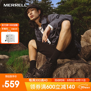 MERRELL 迈乐 休闲徒步鞋男女鞋户外涉水毒液2代可拆卸鞋套一鞋三穿溯溪鞋子 J004407 黑色(男) 42