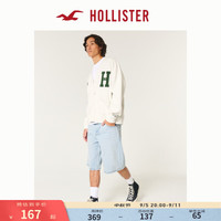 HOLLISTER24秋季美式舒适宽松五分牛仔短裤 男 KI328-4108 中间色 29 175/74A