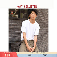 HOLLISTER24秋美式棉质宽松短袖重磅T恤 男女 KI324-4158 白色 XL (180/116A)