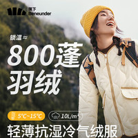 Beneunder 蕉下 气绒服圆领轻量保暖防风女士气绒外套显瘦舒适 CL18524