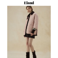 ELAND衣恋半身裙女百褶A版含羊毛通勤裙子2024秋季 棕色(85)Brown M/165