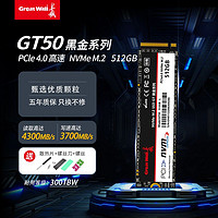 长城 GT50 512G 1TB SSD 固态硬盘台式机笔记本硬盘 M.2 PCIe 4.0