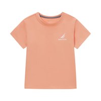 诺帝卡 NAUTICA童装【儿童基本款】男女童短袖T恤夏季打底衫 浅桔 110cm