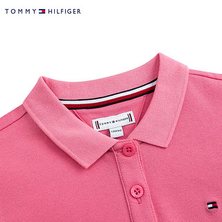 TOMMY HILFIGER汤米儿童童装纯色休闲男童Polo衫TH2422807GS-002 魅粉色 140/64