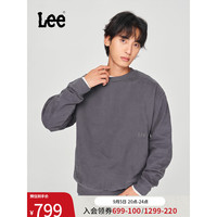 李 Lee24早秋舒适版拼接结构设计男卫衣潮LMT007822204 铁灰色 M