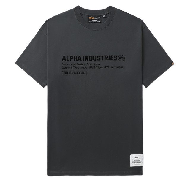 补贴购：ALPHA INDUSTRIES 徽标印花T恤