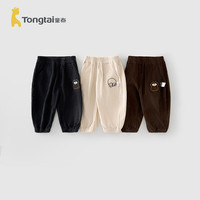 童泰（TONGTAI）宝宝裤子春秋季儿童复古灯芯绒长裤男女童休闲外出百搭运动裤 深灰 120cm （不可开裆）