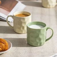 拜杰马克杯陶瓷杯家用陶瓷水杯泡茶杯办公室咖啡杯牛油果绿