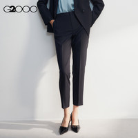 G2000【保暖科技】G2000女装FW24商场舒适弹性烟管裤九分裤西裤 中空纤维-炭黑色烟管裤27寸 42