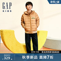 Gap【大小童同款】男童2024秋季刺绣logo牛仔裤儿童装641815 深色水洗 160cm(14-15岁) 亚洲尺码