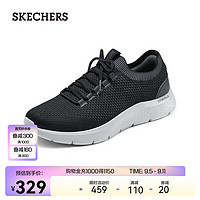 SKECHERS 斯凯奇 2024男鞋缓震健步鞋休闲运动轻便透气舒适百搭