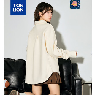 唐狮 TONLION2024早秋女长袖POLOTB 米白 S