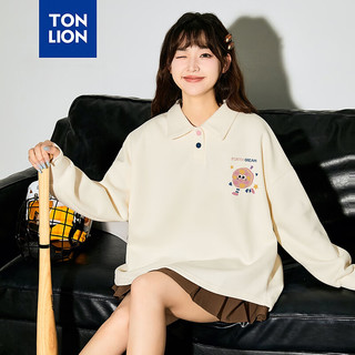 唐狮 TONLION2024早秋女长袖POLOTB 米白 S
