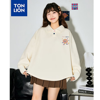 唐狮 TONLION2024早秋女长袖POLOTB 米白 S