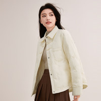 鸭鸭羽绒服鸭鸭（YAYA）衬衫领羽绒服女新中式2024新品短款衬衫领休闲百搭外套AL
