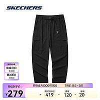 SKECHERS 斯凯奇 成毅同款丨斯凯奇长裤男直筒美式裤子高街运动防沾水