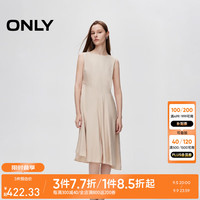 ONLY2024秋季新款简约纯色不规则无袖伞裙连衣裙女|124307016 C45 银衬灰色 1
