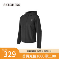 斯凯奇(Skechers)2024年秋季男女款保温柔软舒适防污P424W148 碳黑/0018 XXL