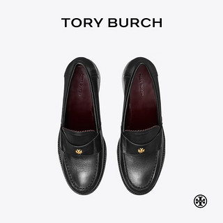 Tory Burch 汤丽柏琦 经典高跟乐福鞋单鞋女鞋 158883 黑色 006 9  39.5