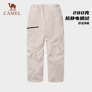 骆驼 CAMEL户外三合一冲锋裤女加绒抓绒内胆保暖长裤防暴雨防风登山裤男
