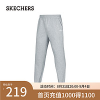 斯凯奇（Skechers）裤子2024年男子运动长裤P424M090 花纹灰色/01UV XXL